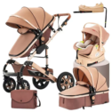 5-IN-1 Luxury Travel Baby Stroller with Car Seat Portable and Foldable
